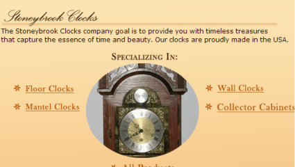 eshop at Stoneybrook Clocks's web store for Made in America products